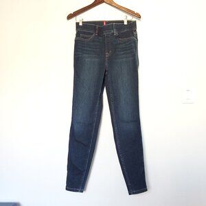 SPANX dark blue denim skinny jeans